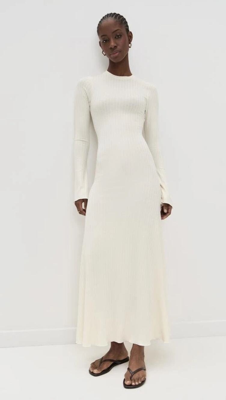 NWT Le Bop Hattie Ribbed Knit Maxi Dress- L